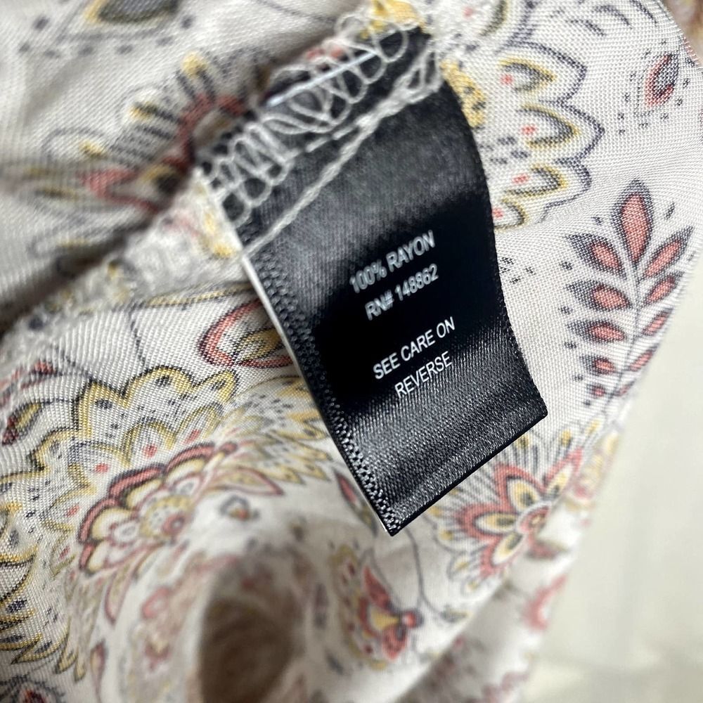 Torrid Floral Paisley Ruffle Neck Challis Midi Tank Dress Multicolor Size 4X - Picture 14 of 16